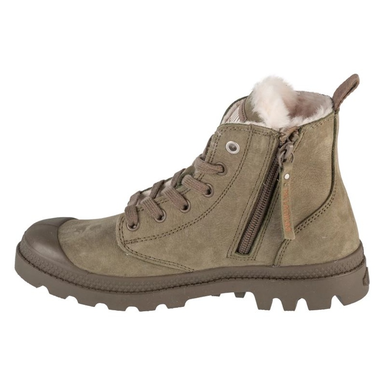 Palladium Pampa Hi Zip WL 95982-377 Zapatos de Stalladium verde 1