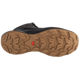Salomon Elixir Tour Mid WP 475778 Zapatos de bronce con membrana marrón 3
