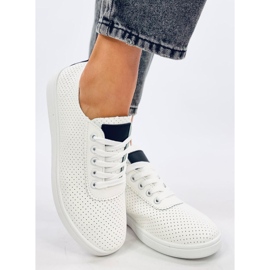 Zapatillas de zapatillas blancas ecológicas para mujeres blanco 2