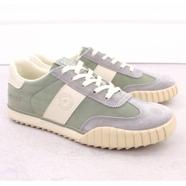 Zapatos deportivos masculinos zapatillas de piel verde gris big star nn174517 1 Zapatos deportivos masculinos zapatillas de piel verde gris big star nn174517 1