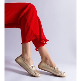 Gold Classic Eco Loafers Leather metálico dorado 3