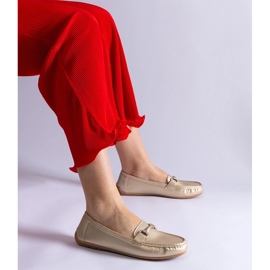 Gold Classic Eco Loafers Leather metálico dorado 1