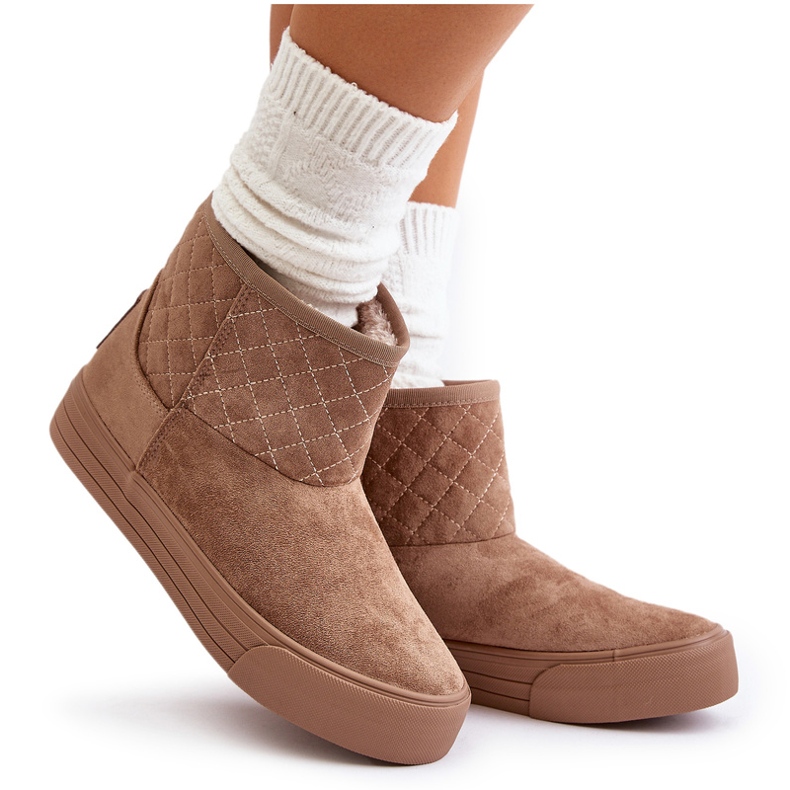 Botas De Nieve Con Cremallera Aislante Con Pelo Big Star OO274A524 Beige 4