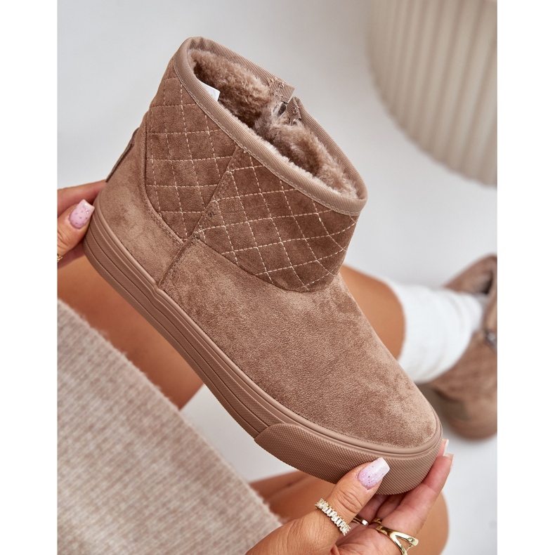 Botas De Nieve Con Cremallera Aislante Con Pelo Big Star OO274A524 Beige 1