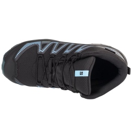 Salomon XA Pro V8 Mid CSWP 475738 zapatos negros con una membrana 2