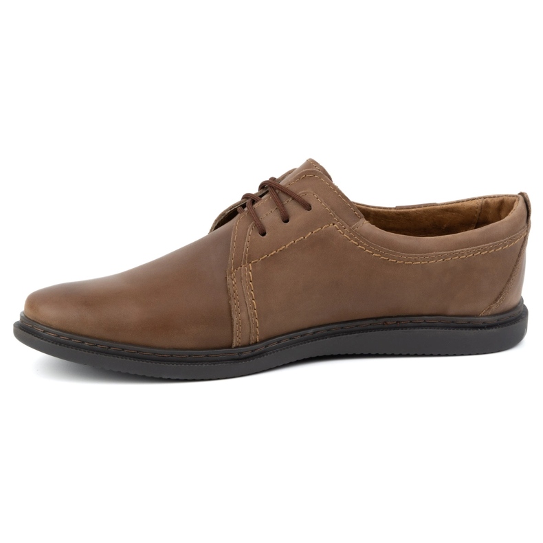 Zapatos casual hombre piel 2131 POLBUT marrón 1