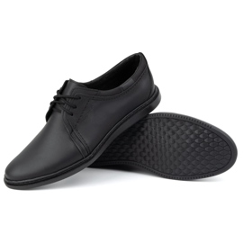 Zapatos casual hombre piel 2131 POLBUT negro 3