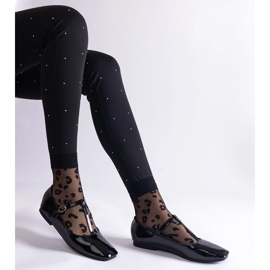 Bailarinas de charol negro con cinturón. 1 Bailarinas de charol negro con cinturón. 1