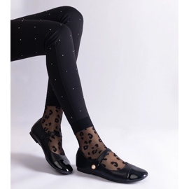 Bailarinas negras con puntera de charol y cierre con velcro. negro 1 Bailarinas negras con puntera de charol y cierre con velcro. negro 1