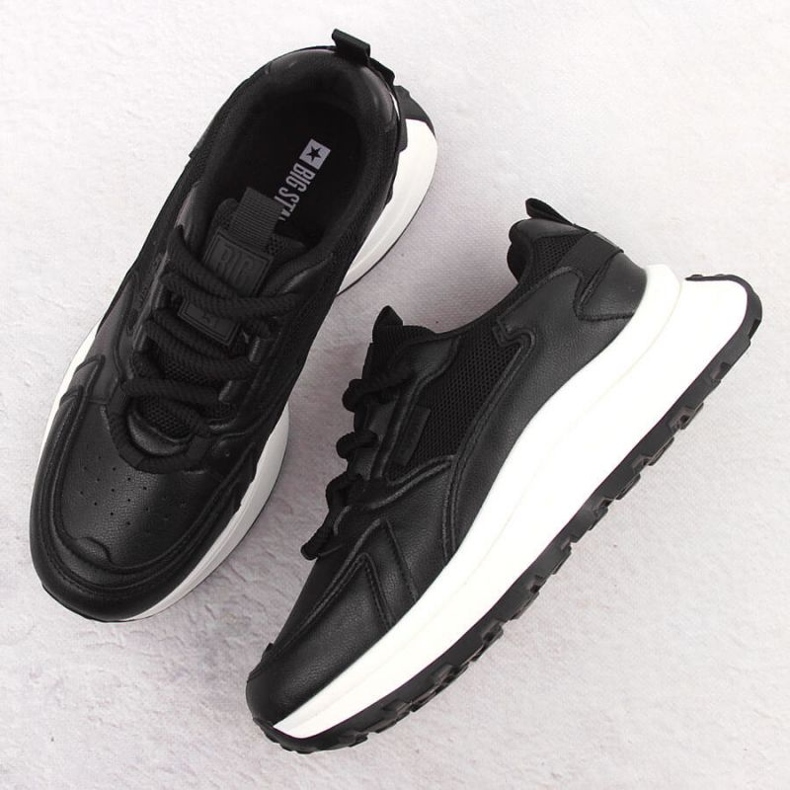 Big Star Zapatos deportivos femeninos grandes estrellas nn274a106 negros 2