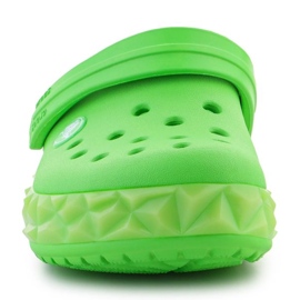 Chanclas Crocs Croc Band Geométrica Glow Band Clog K Jr 210132-3WA verde 5