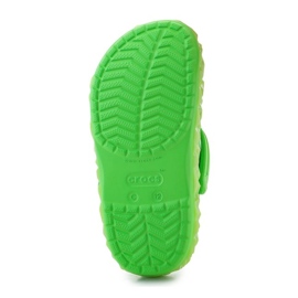 Chanclas Crocs Croc Band Geométrica Glow Band Clog K Jr 210132-3WA verde 7