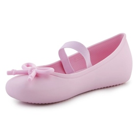 Sandalias Crocs Brooklyn Bow Flat K Jr 210136-6GD rosado 3