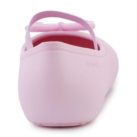 Sandalias Crocs Brooklyn Bow Flat K Jr 210136-6GD rosado 6