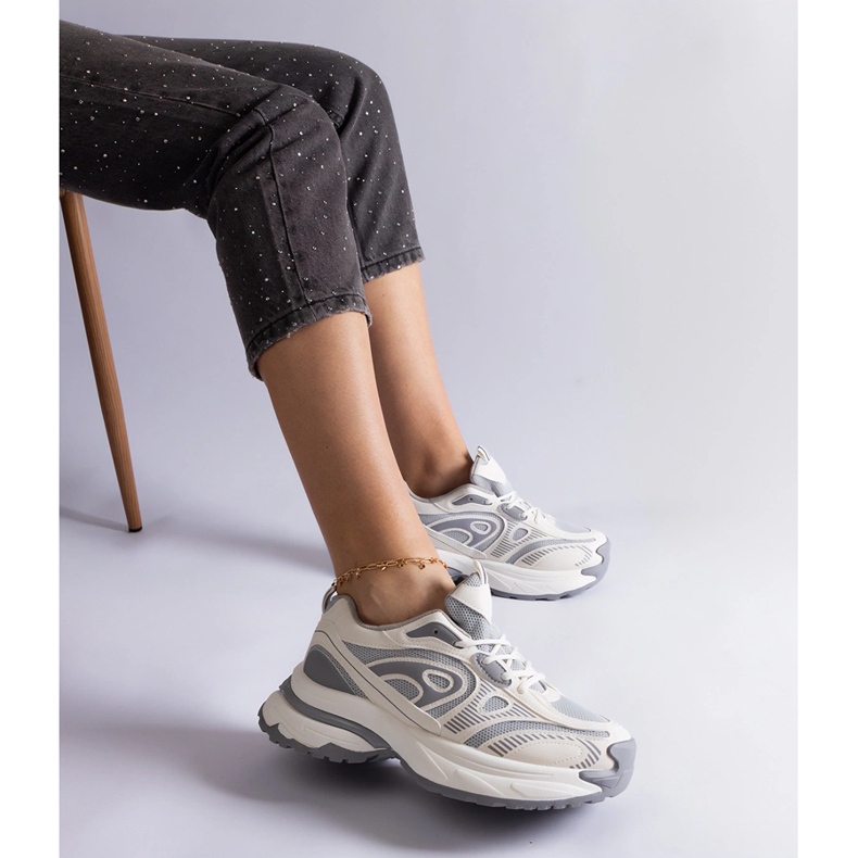 Zapatillas deportivas de mujer grises. 2 Zapatillas deportivas de mujer grises. 2