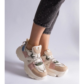 Zapatillas deportivas de mujer multicolor. blanco 2