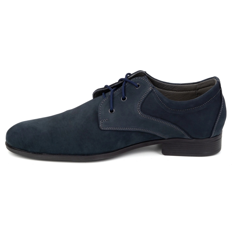 Olivier Zapatos elegantes de hombre en piel azul marino - Modelo 4683 1