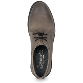 Zapatos casual hombre piel 2131 POLBUT gris marrón 7