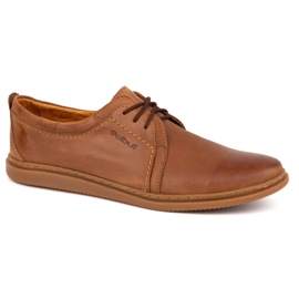 Zapatos casual hombre piel 2131 POLBUT camel marrón 2