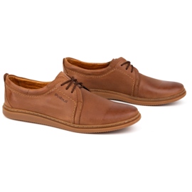 Zapatos casual hombre piel 2131 POLBUT camel marrón 3