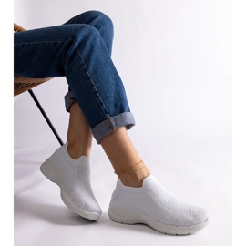 Zapatillas deportivas sin cordones blancas blanco 1 Zapatillas deportivas sin cordones blancas blanco 1