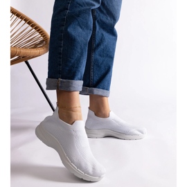 Zapatillas deportivas sin cordones blancas blanco 3