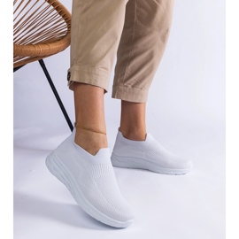 Zapatillas deportivas sin cordones blancas blanco 3