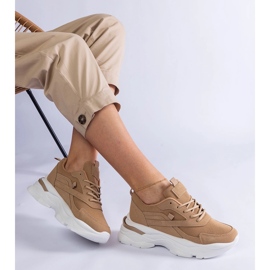 Zapatillas de merengue en una suela más gruesa beige 2