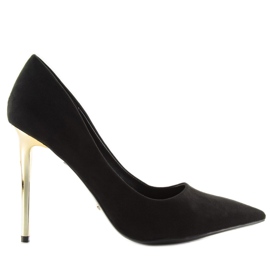 Tacones altos negros NF02 negro 3