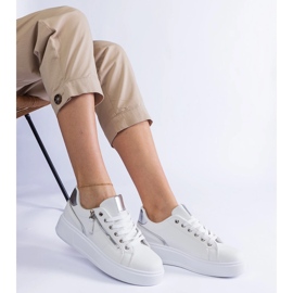 Zapatillas deportivas de mujer blancas. blanco 3