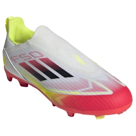 Adidas F50 League LL FG/MG IE3743 Zapatos de fútbol blanco 3