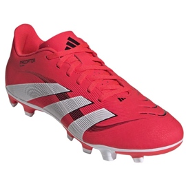 Adidas Predator Club FG/MG ID1326 Zapatos de fútbol rojo 1