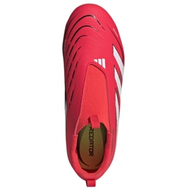 Adidas Predator League LL FG/MG ID3753 Zapatos de fútbol rojo 2
