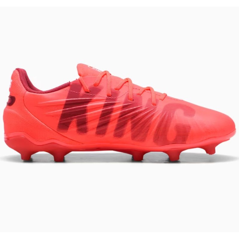 Puma King Match FG/AG 108320-01 Zapatos de fútbol rojo 1
