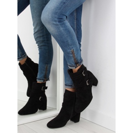 Botas negras con tacones anchos CL62 negro 5
