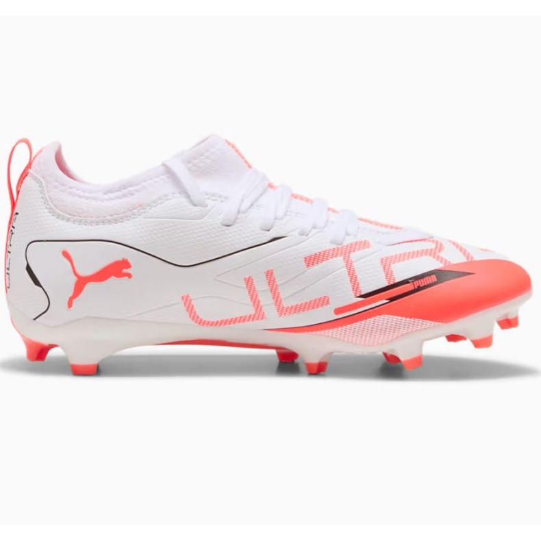 Puma Ultra 5 Match FG/MG 108167-01 Zapatos de fútbol blanco 1