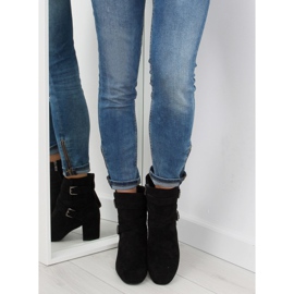 Botas negras con tacones anchos CL62 negro 2