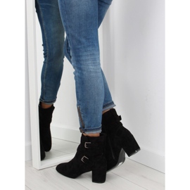Botas negras con tacones anchos CL62 negro 3