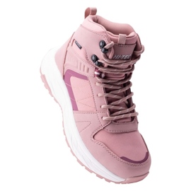 Hi-Tec ROZES Mid WP's Trekking Shoes con una membrana rosado 3
