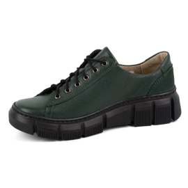 Olivier Zapatos mujer piel 1223 verde 1