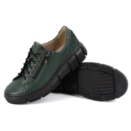 Olivier Zapatos mujer piel 1223 verde 4