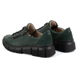 Olivier Zapatos mujer piel 1223 verde 5