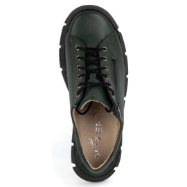 Olivier Zapatos mujer piel 1223 verde 7