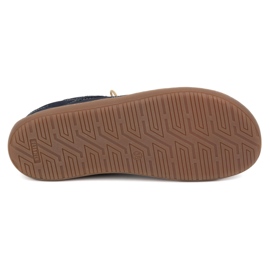 Olivier Zapatos de cuero minimalista de mujer descalzo 1082 Navy Nubuk azul 3