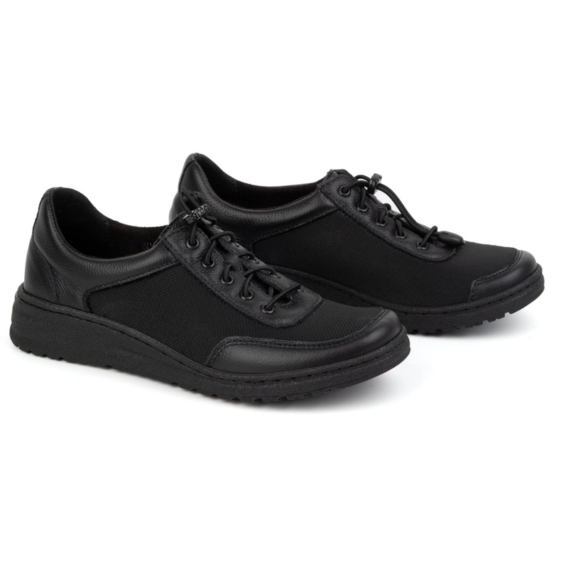 WASAK Zapatos de cuero para mujeres 0763W Negro 1