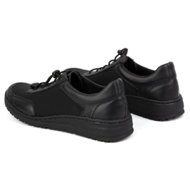 WASAK Zapatos de cuero para mujeres 0763W Negro 4
