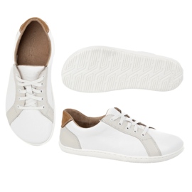 WASAK Zapatos de mujer descalzos minimalistas de piel 0743W blanco 1