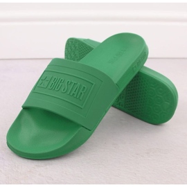 Big Star NN174650 Flip de agua para hombres -flops verde 3
