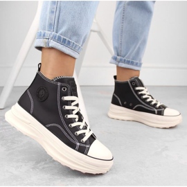 Big Star OO274063 Sneakers en la plataforma negra negro 5