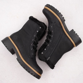Botas de piel Rieker 72625-00 negro 3